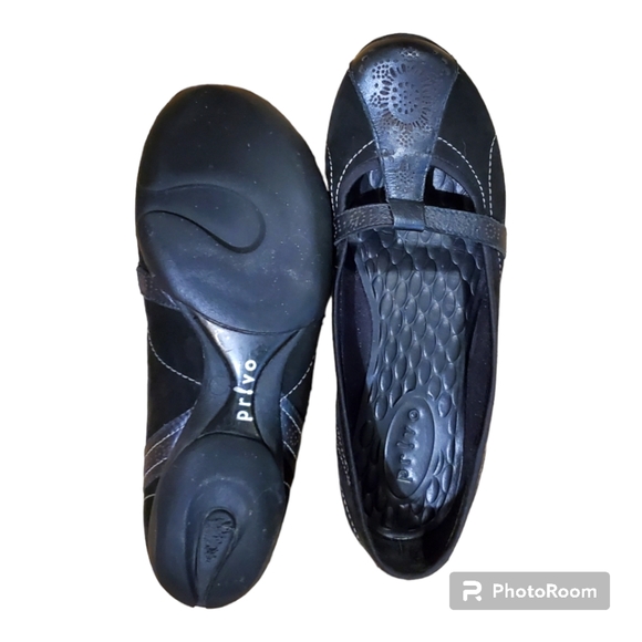 Clarks Privo Size 7 Black Shoes - Picture 6 of 9